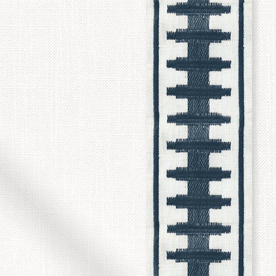 ColorizedPLA Elodie Classic White & Ascott Indigo Curtains 6004