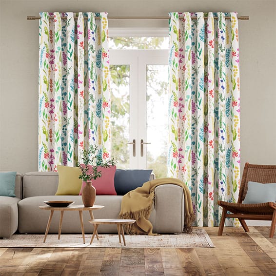 Colorized Leilani Summer Days Curtains 9021
