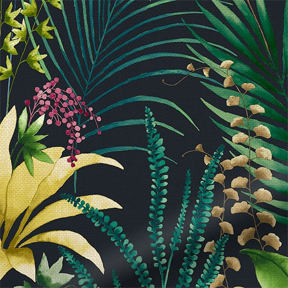 ColorizedPLA Inky Botanical Midnight Curtains 9024