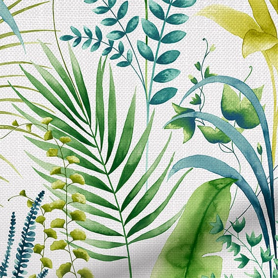 ColorizedPLA Inky Botanical Leaf Green Curtains 6052
