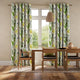 Colorized Inky Botanical Leaf Green Curtains 6052