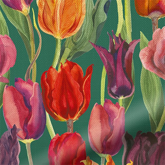 ColorizedPLA Tulips Multi Curtains 6062