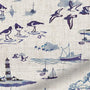 ColorizedPLA Shoreline Toile Blue Curtains 6066