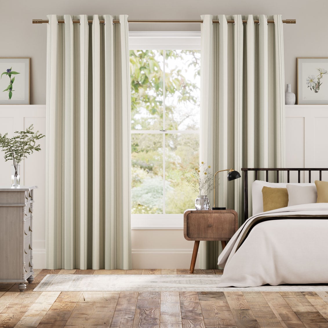 Colorized Albany Dove Curtains 6068