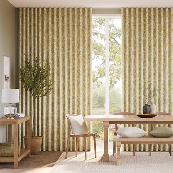 Colorized Aerie Damask Honey Curtains 6098