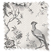 ColorizedSwatch Bird Toile Charcoal Curtains sample image