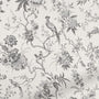 ColorizedZoom Bird Toile Charcoal Curtains 6131