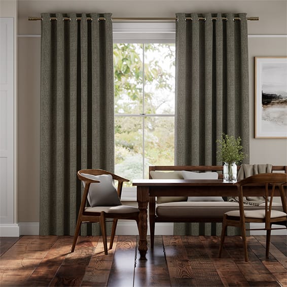 Colorized Delphi Chenille Weave Peppercorn Curtains 6151