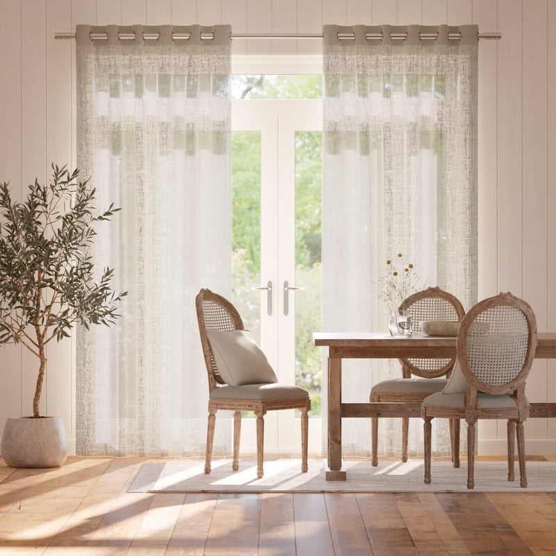 Colorized Lumiere Unlined Laurel Linen Curtains 6171
