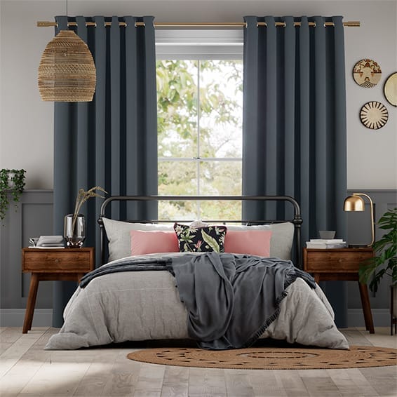 Colorized Etta Cadet Blue  Curtains 6180