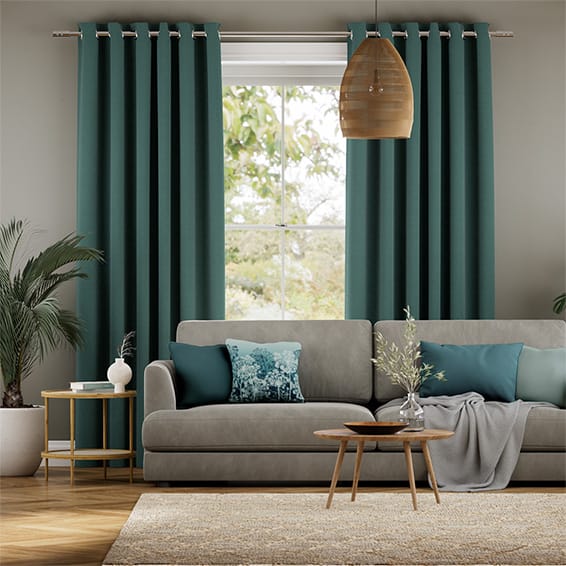 Colorized Etta Teal Curtains 6191