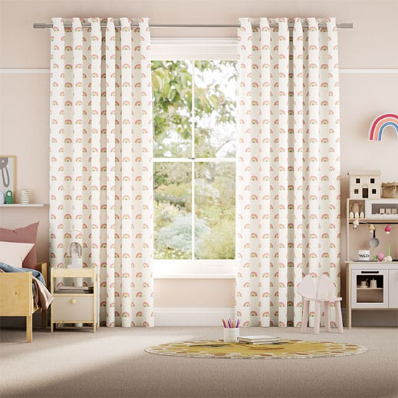 Colorized Little Arches Rainbow Curtains 6216