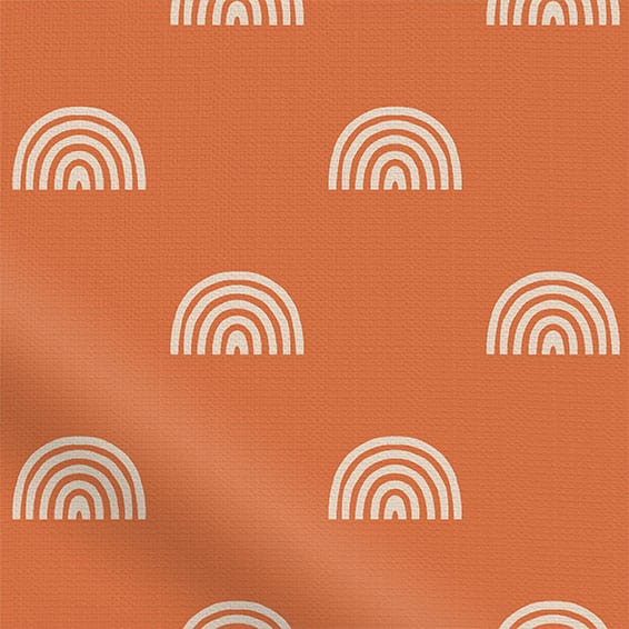 ColorizedPLA Little Arches Papaya Curtains 6215