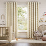 Colorized Little Arches Natural Curtains 6214