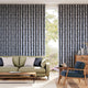 Colorized Batik Check Ink Curtains 6227