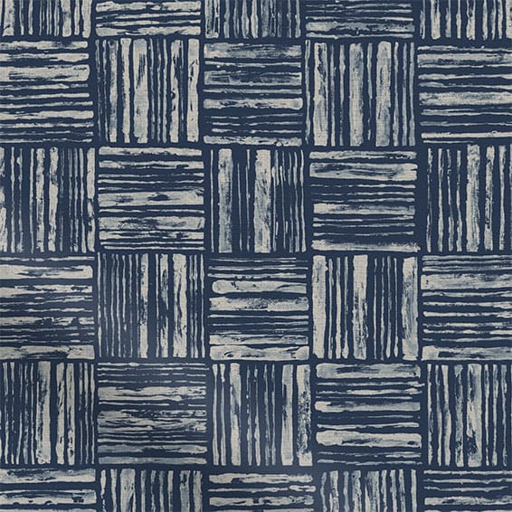 ColorizedZoom Batik Check Ink Curtains 6227