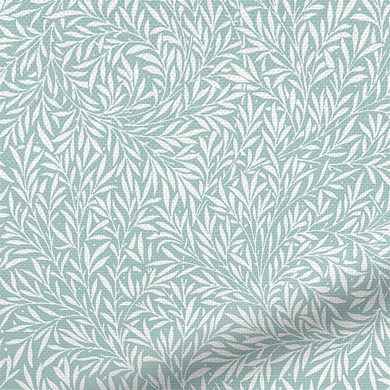 ColorizedZoom William Morris Willow Duck Egg Curtains 6247