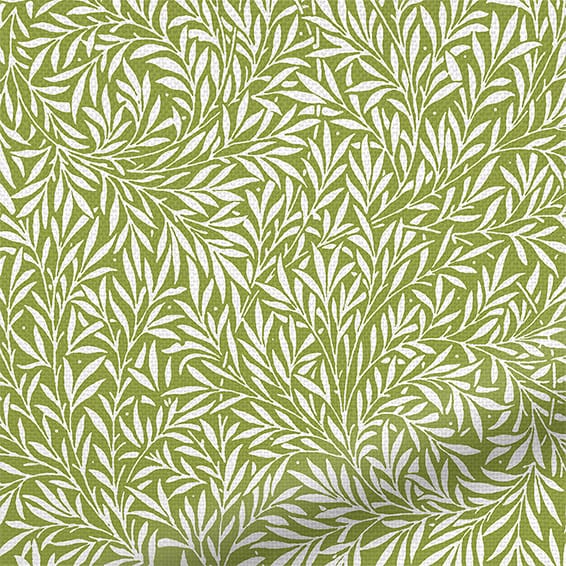 ColorizedZoom William Morris Willow Olive Curtains 6251