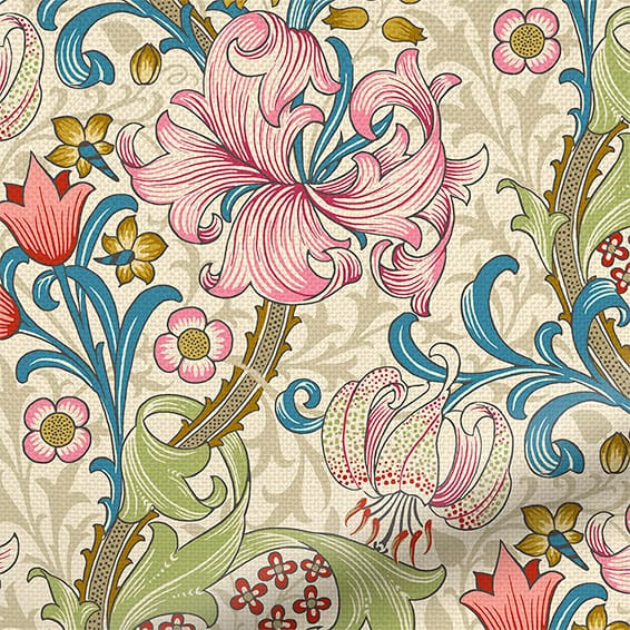 ColorizedPLA William Morris Golden Lily Eden Curtains