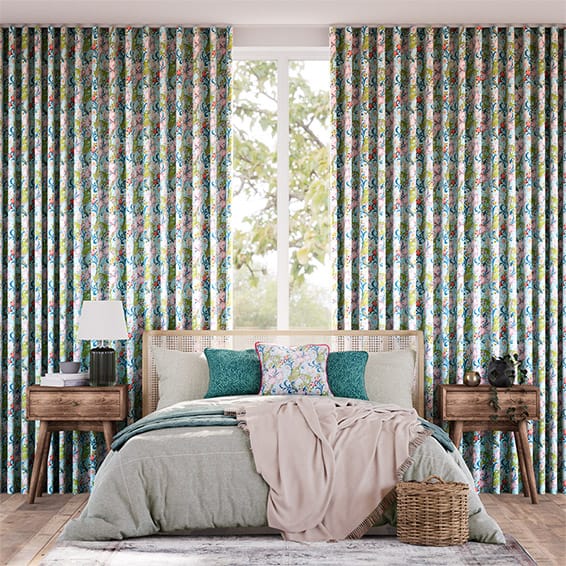 Colorized William Morris Golden Lily Fantasy Curtains