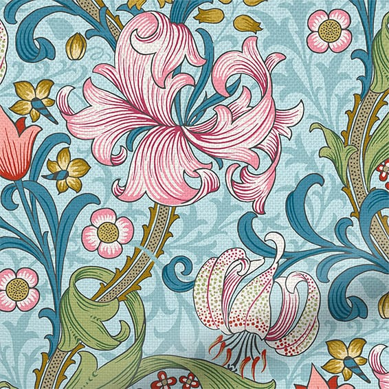 ColorizedZoom William Morris Golden Lily Fantasy Curtains 6265