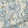 ColorizedZoom William Morris Golden Lily Powder Blue Curtains 6267