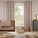 Colorized William Morris Brother Rabbit Soft Pink Curtains