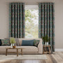 Colorized William Morris Blackthorn Indigo Curtains