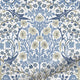 ColorizedPLA William Morris Blackthorn China Blue Curtains