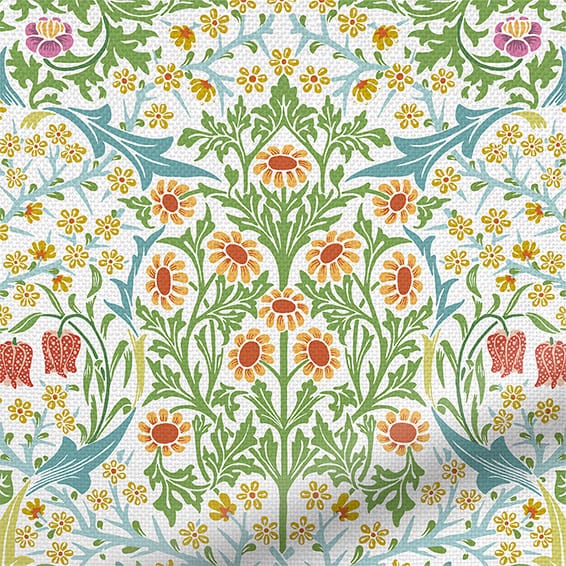 ColorizedZoom William Morris Blackthorn Summer Garden Curtains 6281