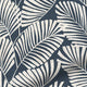 ColorizedPLA Silhouette Leaves Denim  Curtains