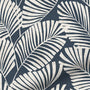 ColorizedPLA Silhouette Leaves Denim  Curtains