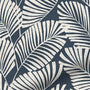 ColorizedZoom Silhouette Leaves Denim  Curtains 6286
