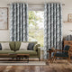 Colorized Brushstroke Geometric Slate  Curtains 6291