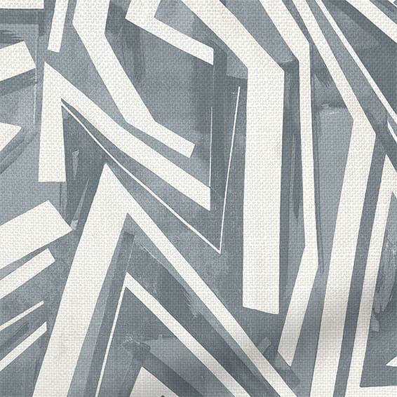 ColorizedZoom Brushstroke Geometric Slate  Curtains 6291