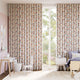 Colorized Dinosaurs Pink Curtains