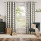 Colorized Tweet Tweet Grey Curtains