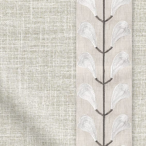 ColorizedZoom Arlo Oatmeal & Chatsworth Ivory Curtains 6312