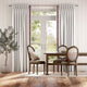 Colorized Bijou Linen Alabaster & Ascott Rouge Curtains