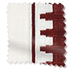 ColorizedSwatch Bijou Linen Alabaster & Ascott Rouge Curtains sample image