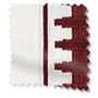 ColorizedSwatch Bijou Linen Alabaster & Ascott Rouge Curtains sample image 6313