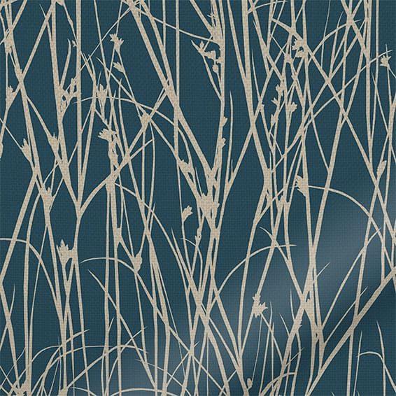 ColorizedZoom Grasses Blue Curtains 6321