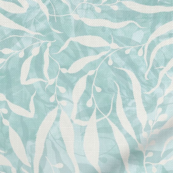 ColorizedZoom Sea Kelp Teal Curtains 6327