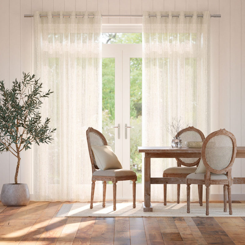 Colorized Aurelie Voile Oyster Curtains