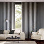 Colorized Maze Jacquard Charcoal Curtains 6344