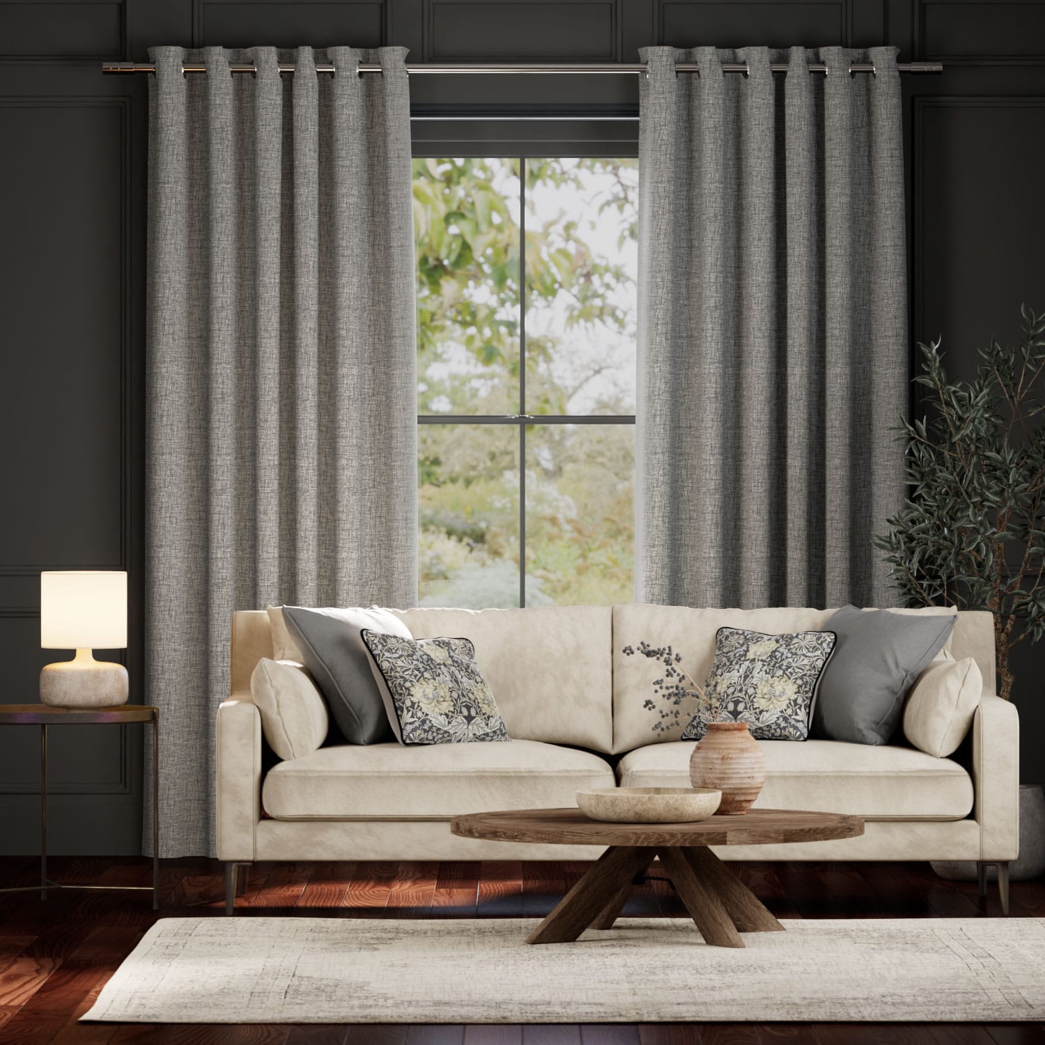 Colorized Sedona Blackout Domino Curtains