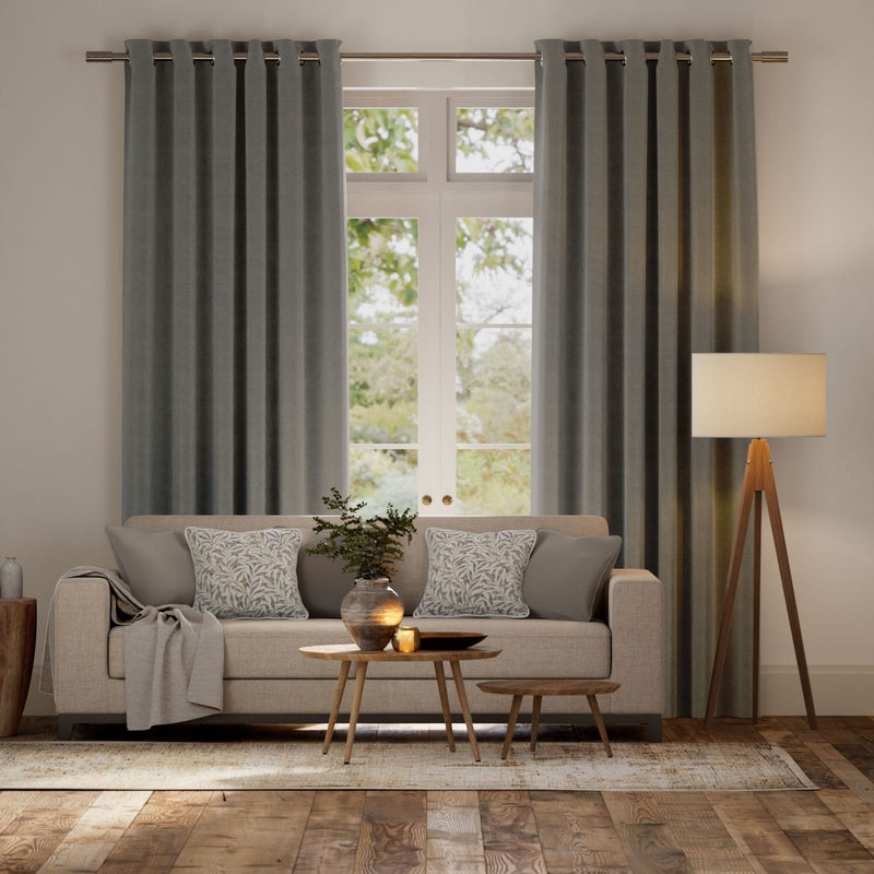 Colorized Denver Blackout Slate Curtains 6360