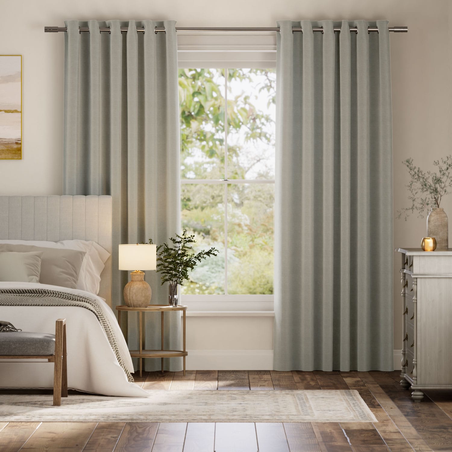 Colorized Denver Blackout Urban Grey Curtains 6361