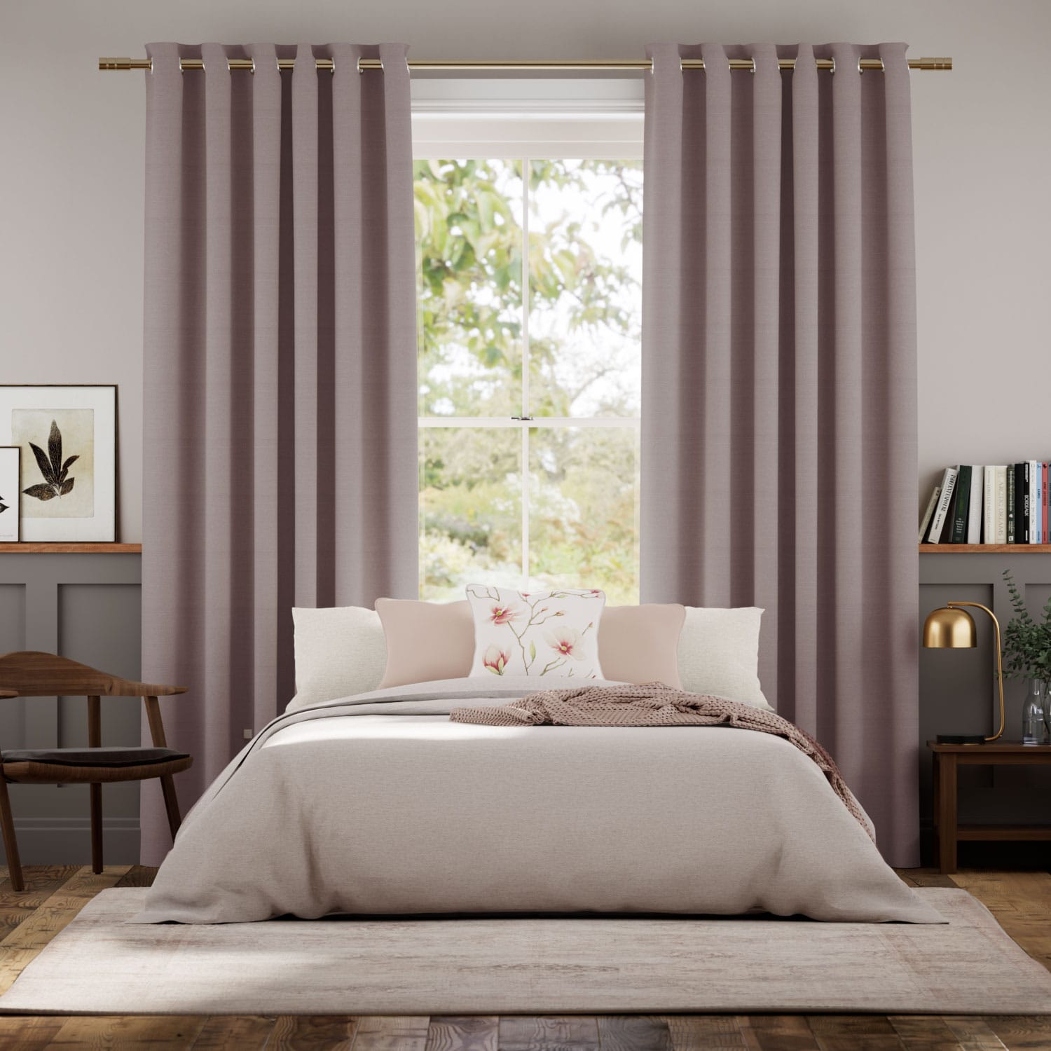 Colorized Averley Thistle Curtains 6382