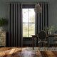 Colorized Ahisma Luxe Faux Silk Slate Curtains